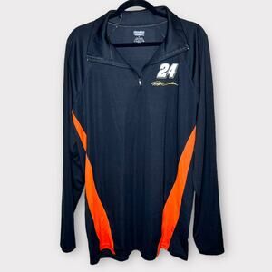 NWOT HENDRICK MOTORSPORTS #24 Jeff Gordon 1/4 zip performance shirt sz XL NASCAR